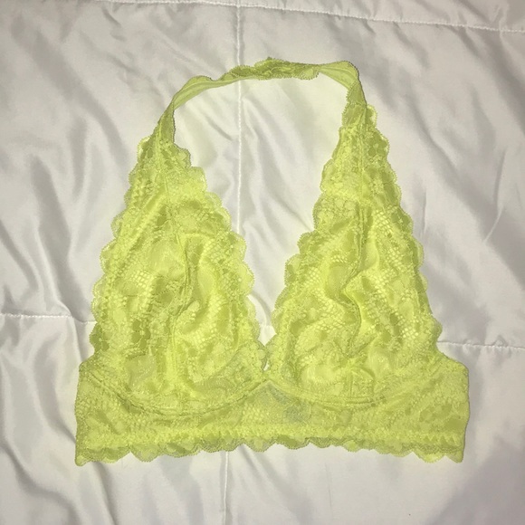 bright green bralette